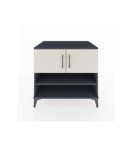 Kronos Şifonyer 3 Raflı 2 Kapaklı 88x59x80 Antrasit-Aytaşı