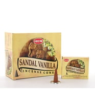 Periboia Sandal Vanilla Aromalı Konik Tütsü (Çok Renkli)