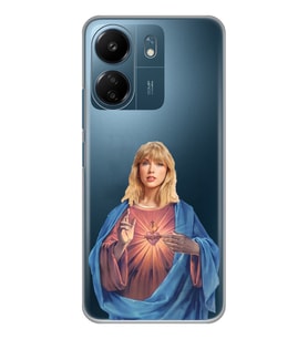 Xiaomi Redmi 13C Uyumlu Taylor Swift Desenli Şeffaf Telefon Kılıfı