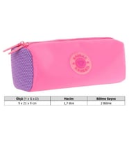 Kaukko İki Bölmeli Kız Çocuk Okul Kalem Çantası - Pembe Mor - K2741 (Çok Renkli)