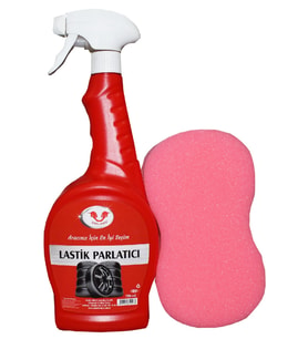 Uniland Lastik Parlatıcı 750 ML + Temizleme Süngeri