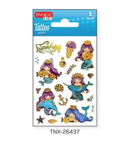 Tanex 7,5x10,5mm Deniz Kızı Mini Tatoo Etiket TNX-26437