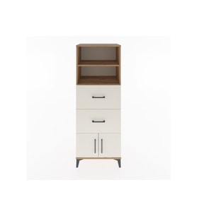 Hyperion Dolap 2 Raflı 2 Çekmeceli 2 Kapaklı 60x44x163 Çam-Aytaşı