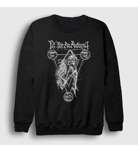 Presmono Unisex Siyah Skull Müzik Fit For An Autopsy Sweatshirt 524951tt