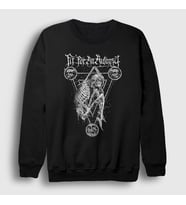 Presmono Unisex Siyah Skull Müzik Fit For An Autopsy Sweatshirt 524951tt