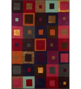 Eliana Home Baskılı, Yıkanabilir Kaymaz Taban Salon Halısı LNA1154 100x150 cm (Kırmızı)