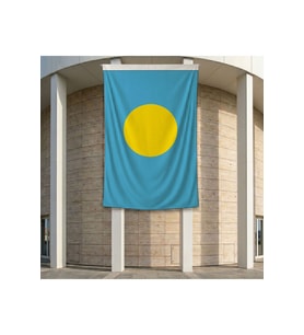Palau Bayrağı 140gr Premium Raşel Kumaş 200x300 cm