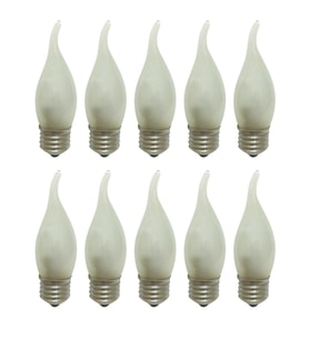 10 ADET E27 DUY SOFT KIVRIK BUJİ AMPUL 2700K SARI IŞIK