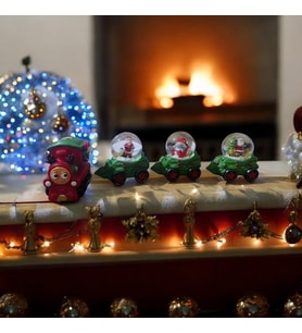 VIL DELUXE KALİTE YILBAŞI TRENİ SETİ SULU KÜRE YILBAŞI NOEL KAR KÜRELİ TREN MEERY CHRISTMAS TRAİN