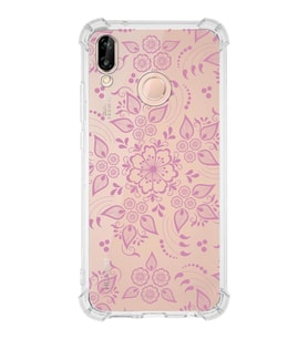Huawei P20 Lite  Köşe Korumalı Antişok Kapak Nostalji Desen Tasarımlı Şeffaf  Kılıf