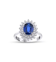2.95 Karat Safir Pırlanta Yüzük