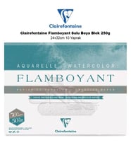Clairefontaine Flamboyant Sulu Boya Blok 250g 24x32cm 10 Yaprak