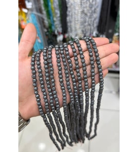 Hematit Taşı Küre Kesim Füme 5mm Doğal Taş Dizi