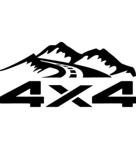 4x4 Off road ve Dağ Sticker Etiketi 28 Cm oto sticker