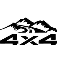 4x4 Off road ve Dağ Sticker Etiketi 28 Cm oto sticker