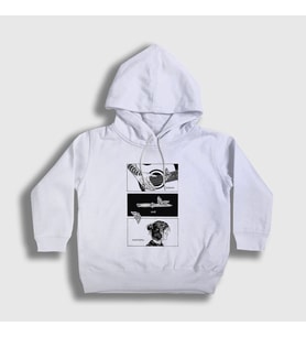 Presmono Unisex Çocuk Beyaz Endure And Survive Oyun Last Of Us Kapüşonlu Sweatshirt 357761tt