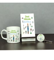 Ziraat Mühendisine Hediye Üçlü Set (Kupa + Telefon Standı + Anahtarlık)