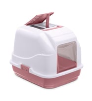 Imac Easy Cat Kapalı Kedi Tuvaleti Pembe/beyaz 50x40x40cm