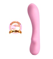 12 Fonksiyonlu USB Şarjlı Yumuşak Silikon Vibratör - Matt (Pembe)