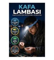 Su Geçirmez Çok Modlu LED Kampçı Kafa Lambası