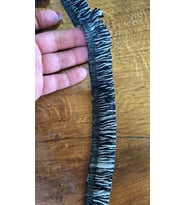 EN 3 CM TRİKO PÜSKÜLLÜ ŞERİT DİKİŞ GİYİM ÇANTA AKSESUARI (1METRE) (Siyah)