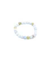HAKİKİ FASET KESİM DOĞAL AKUAMARİN BİLEKLİK 1.KALİTE DOĞAL TAŞ