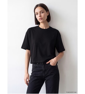 LCW Comfort Siyah Bisiklet Yaka Soft Touch Kadın Tişört