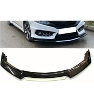 Fiat Linea 2007-2012 Beyaz Şeritli Renkli Ön Ek Ön Lip Piona Black 4 Prç