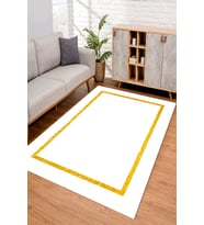 Dijital Kaymaz Taban Yıkanabilir Renkli Salon Halısı Mutfak Halısı Yolluk ND-SD-577 (Gold)