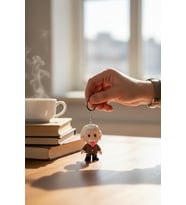 Albert Einstein Figürlü Hareketli Anahtarlık
