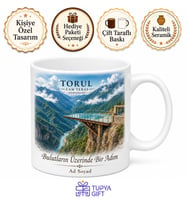 Torul Cam Terası Karadeniz Hatırası Gümüşhane Kupa Bardak Hediye