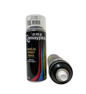 OMP OMAYPLUS 9005 MAT SİYAH SPREY BOYA 400 ML