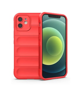 Newface Apple iPhone 12 Kılıf Optimum Silikon - Kırmızı