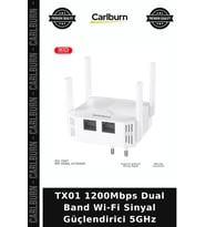 TX01 1200Mbps Dual Band Wi-Fi Sinyal Güçlendirici 5GHz İnternet Hızı Küçük Boyut Çift Bant