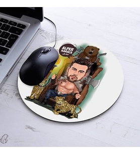 Kişiye Özel Karikatürlü Güçlü Erkek Mousepad