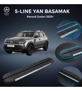 Renault Duster S-Line Premium Krom Yan Basamak  2025 Sonrası