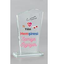 Hemşireye Özel Hediye  Kristal Ödül