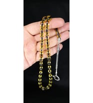 SÜRMELİ UÇAK CAMI TESBİH SARI-ŞEFFAF RENKLİ BEYZİ KESİM T-339 (Çok Renkli)
