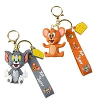 Tom ve Jerry 3D Karakter İkili Silikon Anahtarlık