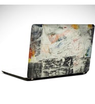 Gri Beyaz Soyut Laptop Sticker 19 inch (40,5X27CM)