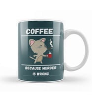 Cat Funny Coffee Drinks Lover Gift Quote   Vintage Retro Rainbow Style Kupa Bardak Porselen