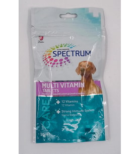 SPECTRUM Köpekler İçin Multi Vitamin Tablet Bağışıklık Sistemi Güçlendirici