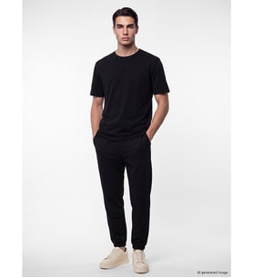 LC WAIKIKI Siyah Regular Fit Erkek Jogger Eşofman Altı