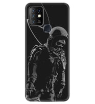 INFINIX Hot 10 Kılıf Silikon Desen İskelet Astronot 1613