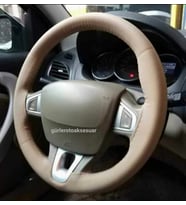 Renault Fluence Uyumlu Dikmeli Direksiyon Kılıfı Bej A+Plus (38×10.5cm)