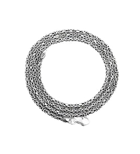 925 Ayar Gümüş 55 cm 30 gr 3 mm Kral Zinciri Kolye