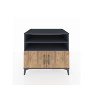 Kronos Şifonyer 3 Raflı 2 Kapaklı 88x59x80 Antrasit-Çam