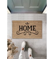 Home Dekoratif Dijital Baskı Iç Ve Dış Kapı Önü Paspası 70x45 Cm