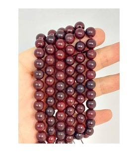 Bileklik Boy Ud Ağacı Ahşap Yarım Dizi 8mm (45264) (18CM UZUNLUĞUNDADIR)