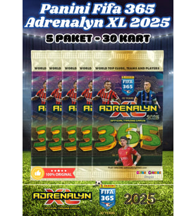 Panini FIFA 365 Adrenalyn XL 2025 Oyuncu Kartı - Futbolcu Kartları - Trading Oyuncu Kartı - 5 Paket (A.ALTIN)
